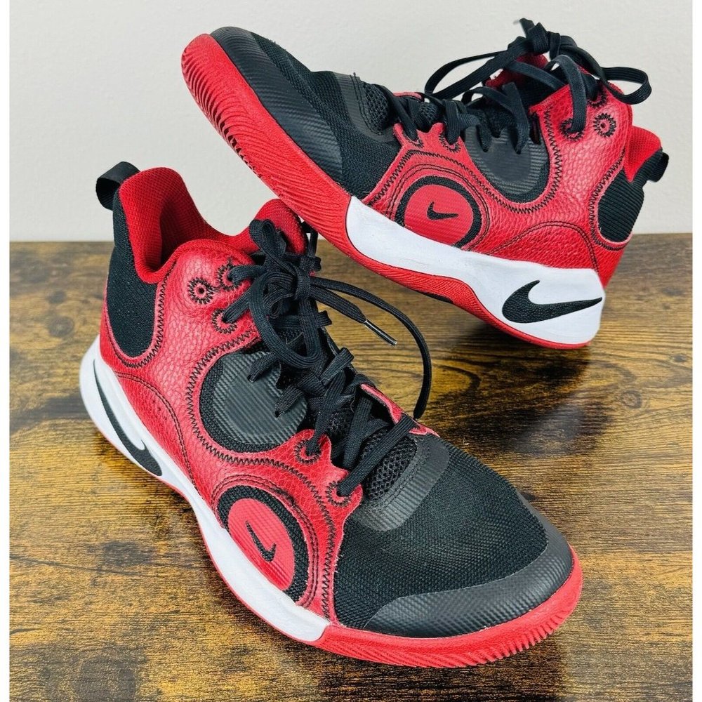 Nike Fly By Mid 2 'Black Gym Red' CU3503-003 Basketball Shoes Mens/Youth Size 7